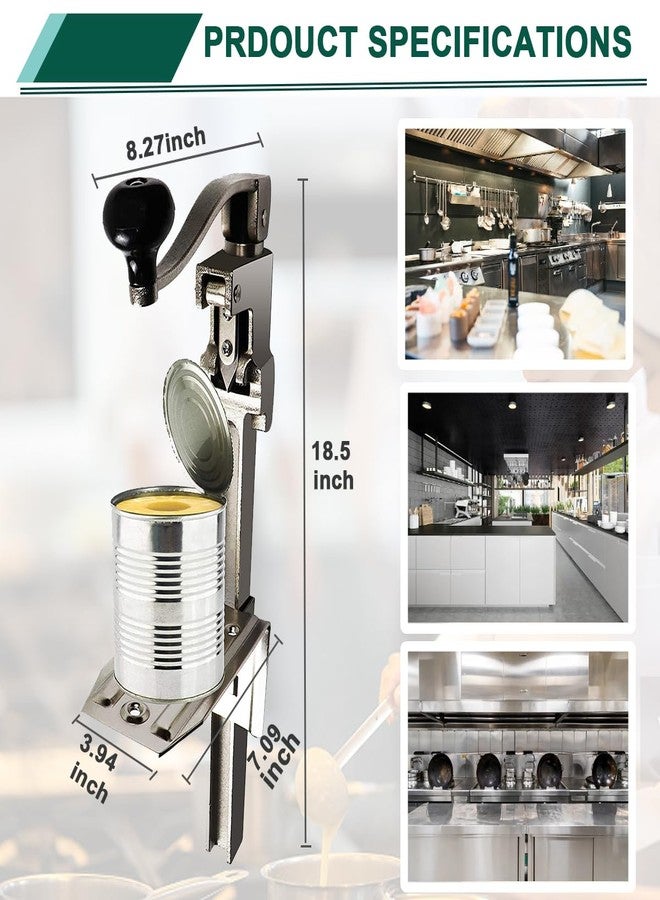BeadChica Commercial Can Opener Heavy Duty,Manual Table Industrial Can Opener for Big Cans - Image 3