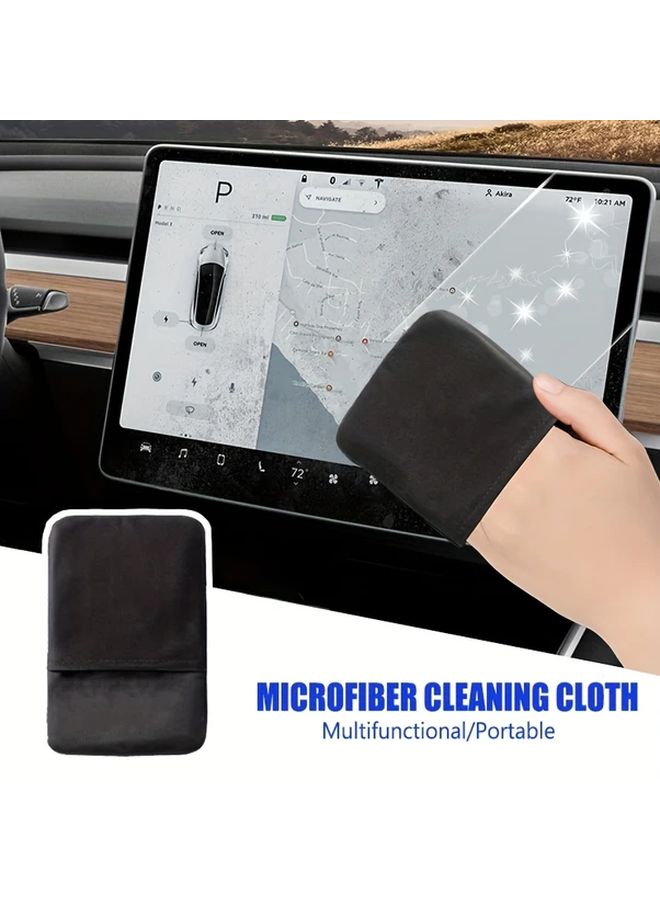 Square Microfiber Car Touch Screen Dashboard Cleaning Cloth Durable Portable Auto Interior Care Accessory - Image 5