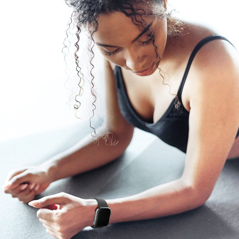JimysCo Saucyi Compatible with Apple Watch Band 41mm 40mm 38mm 49mm 45mm 44mm 42mm,Soft Silicone Sport Band Replacement Strap with Classic Clasp for iWatch Series 8 7 6 5 4 3 2 1 SE - Image 3