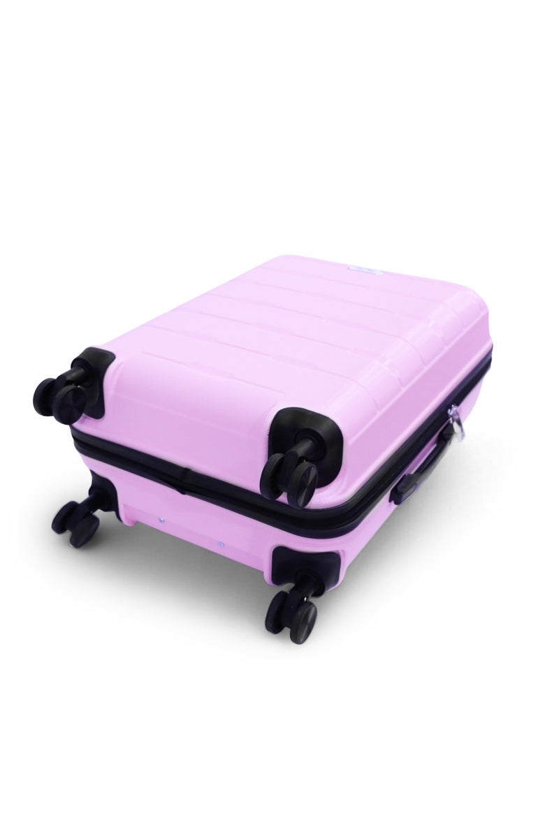 بيج ديزاين طقم حقائب سفر مكوّن من 3 قطع، مقاسات 20 بوصة و24 بوصة و28 بوصة، مزوّد بقفل TSA، مصنوع من هيكل ABS خفيف الوزن، حقيبة ترولي صلبة، عجلات دوّارة 360°، مناسب لكابينة الطائرة والحقائب المحمولة – صنع في تركيا - Image 4