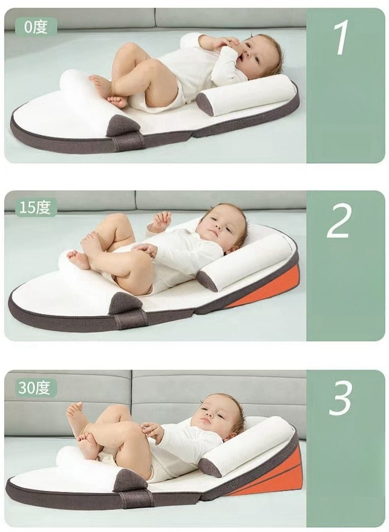 general Adjustable newborn baby crib mid-bed baby spine protection cushion slope cushion - Image 4