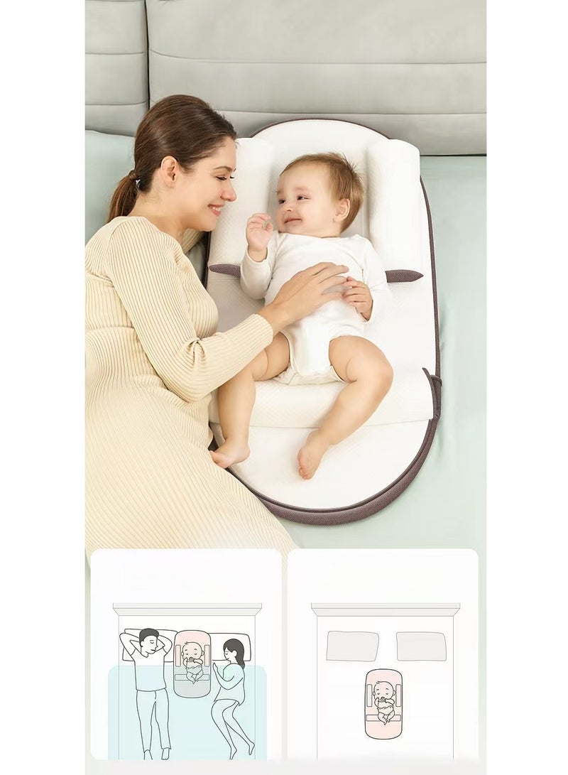 general Adjustable newborn baby crib mid-bed baby spine protection cushion slope cushion - Image 5