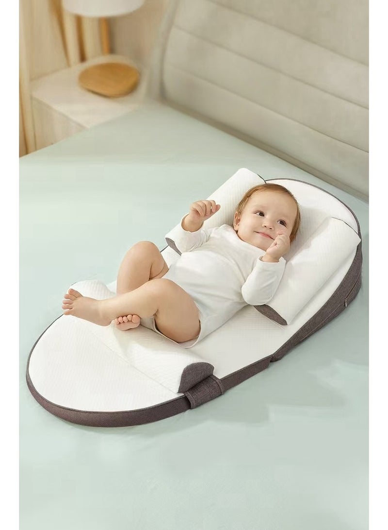 general Adjustable newborn baby crib mid-bed baby spine protection cushion slope cushion - Image 1