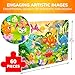 QUOKKA Puzzles for Kids Ages 46 60 Piece Jigsaw Puzzles for Toddlers Ages 35 with Dinosaurs Quiet Time Toy for Preschoolers 24 FSC Certified Educational Learning Game for Boys and Girls - Image 4