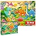 QUOKKA Puzzles for Kids Ages 46 60 Piece Jigsaw Puzzles for Toddlers Ages 35 with Dinosaurs Quiet Time Toy for Preschoolers 24 FSC Certified Educational Learning Game for Boys and Girls - Image 2