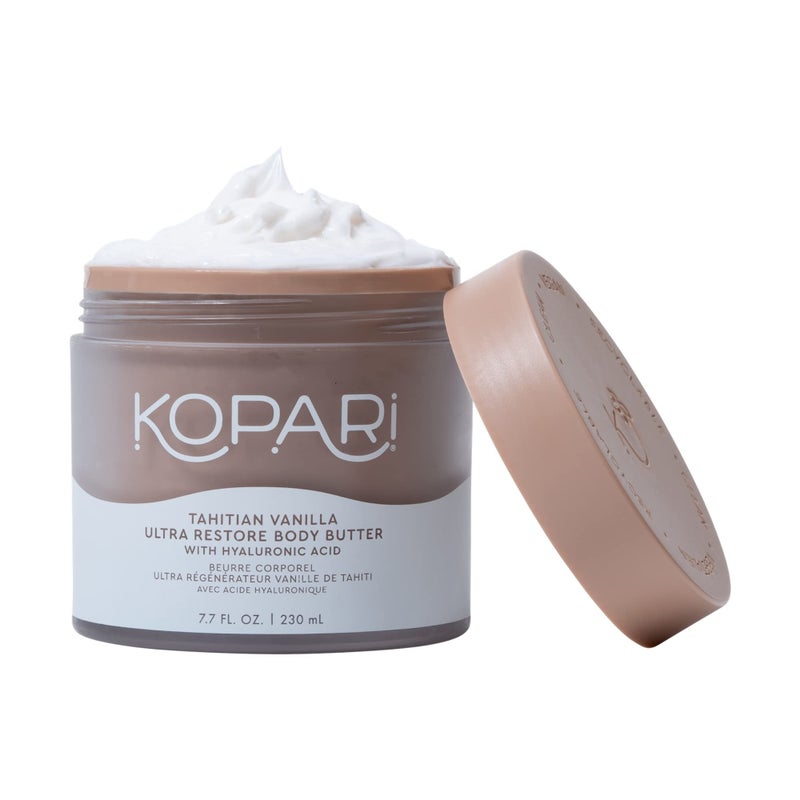 Kopari Ultra Restore Body Butter, Whipped Lightweight Formula, Hyaluronic Acid & Mango Butter, Deep Long-Lasting Moisture, Tahitian Vanilla 7.7 oz - Image 1