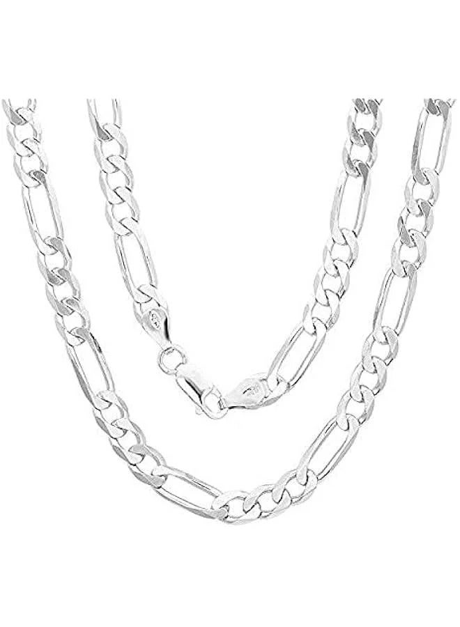 مجموعة مجوهرات رجالية أخرى - 925 سلسلة فضية للرجال والنساء مجموعة ( فضية ) - Image 4