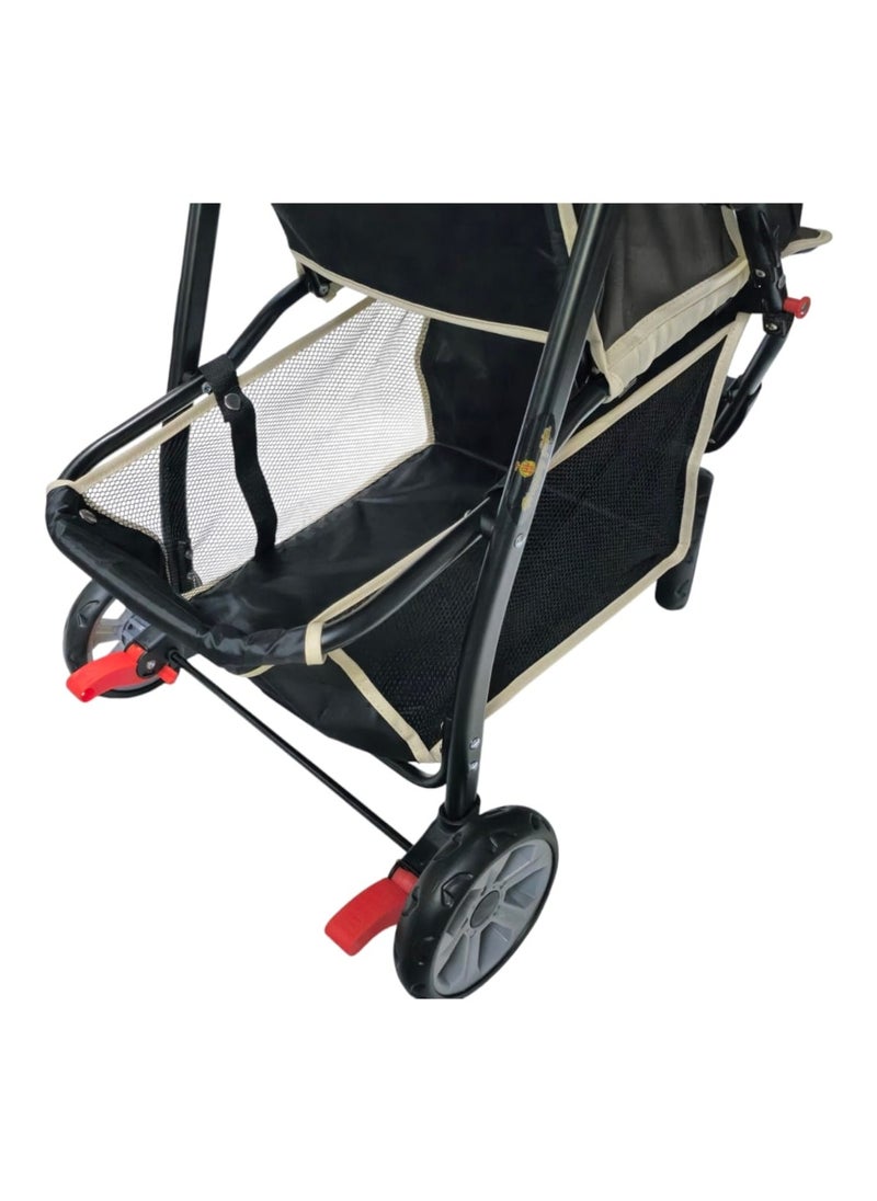 BABYCARA - 3 Wheels Baby Stroller Lightweight with Top Tray Compact And Stylish Design For 6 Months To 3 Years - Image 1