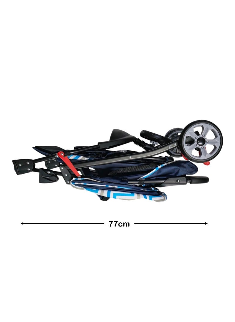BABYCARA - 3 Wheels Baby Stroller Lightweight with Top Tray Compact And Stylish Design For 6 Months To 3 Years - Image 1