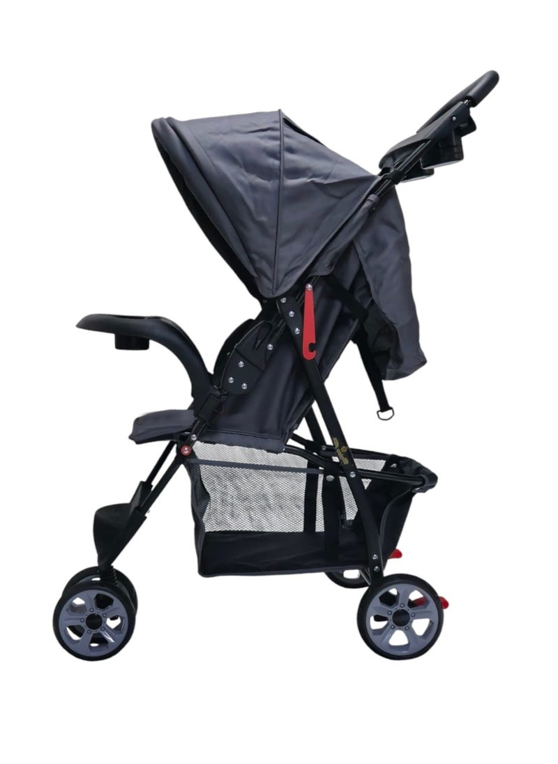 BABYCARA - 3 Wheels Baby Stroller Lightweight with Top Tray Compact And Stylish Design For 6 Months To 3 Years - Image 1