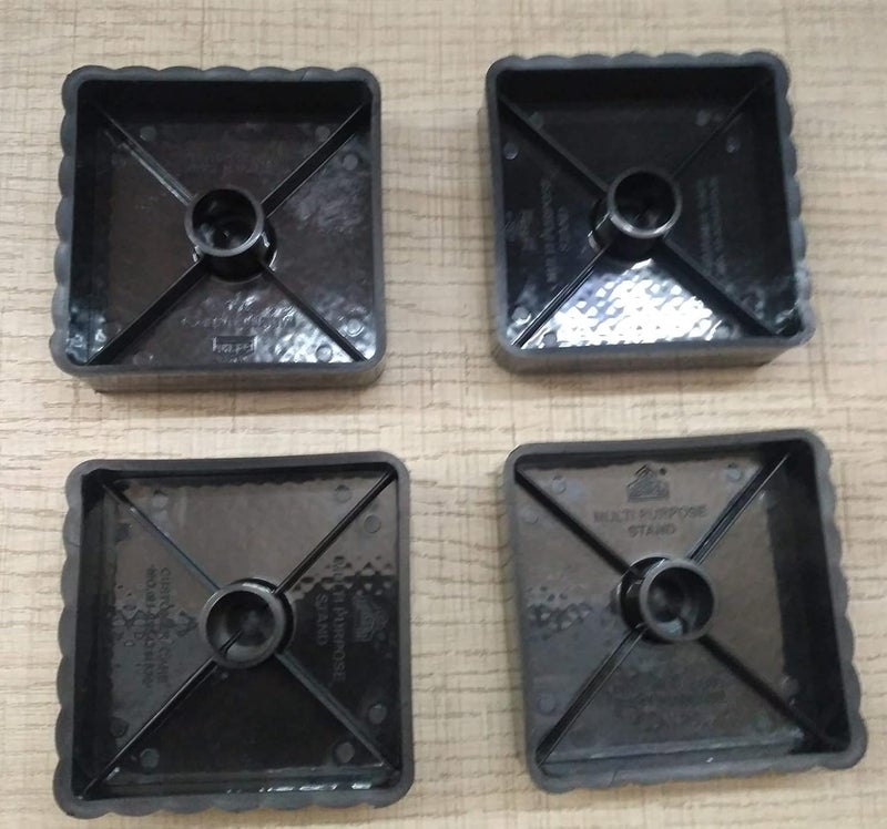 KADEN Square Multi Purpose StandWashing Machine StandRefrigrator StandAlmirah StandFridge StandFurniture Base Stand Which Bear 395 kgs Set of 4