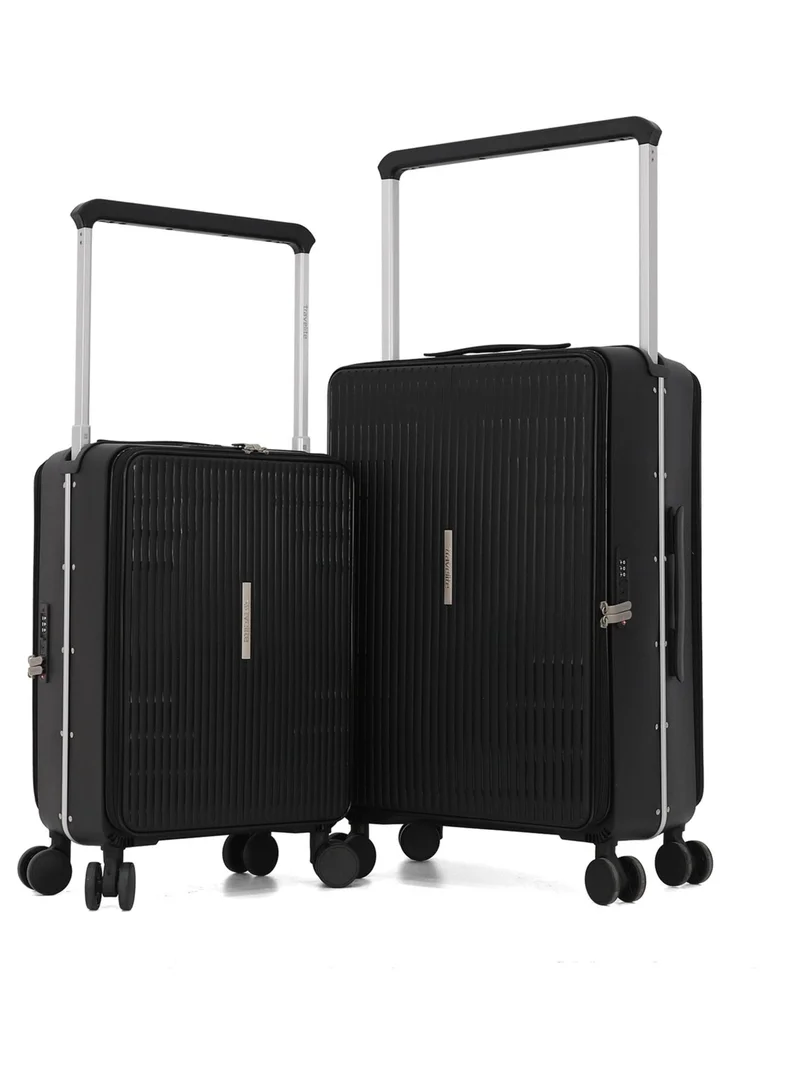 ترافلايت travelite  2-Piece Hardshell Luggage Set with Spinner Wheels, TSA Lock - Suitcase Trolley for Travel
