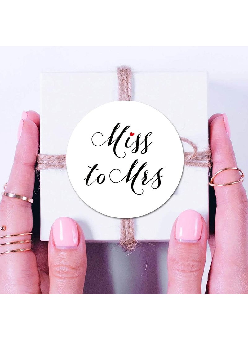 MAGJUCHE Miss to Mrs Stickers 2inch Wedding Bridal Shower Bachelorette Party Favor Labels 40Pack  - Image 2