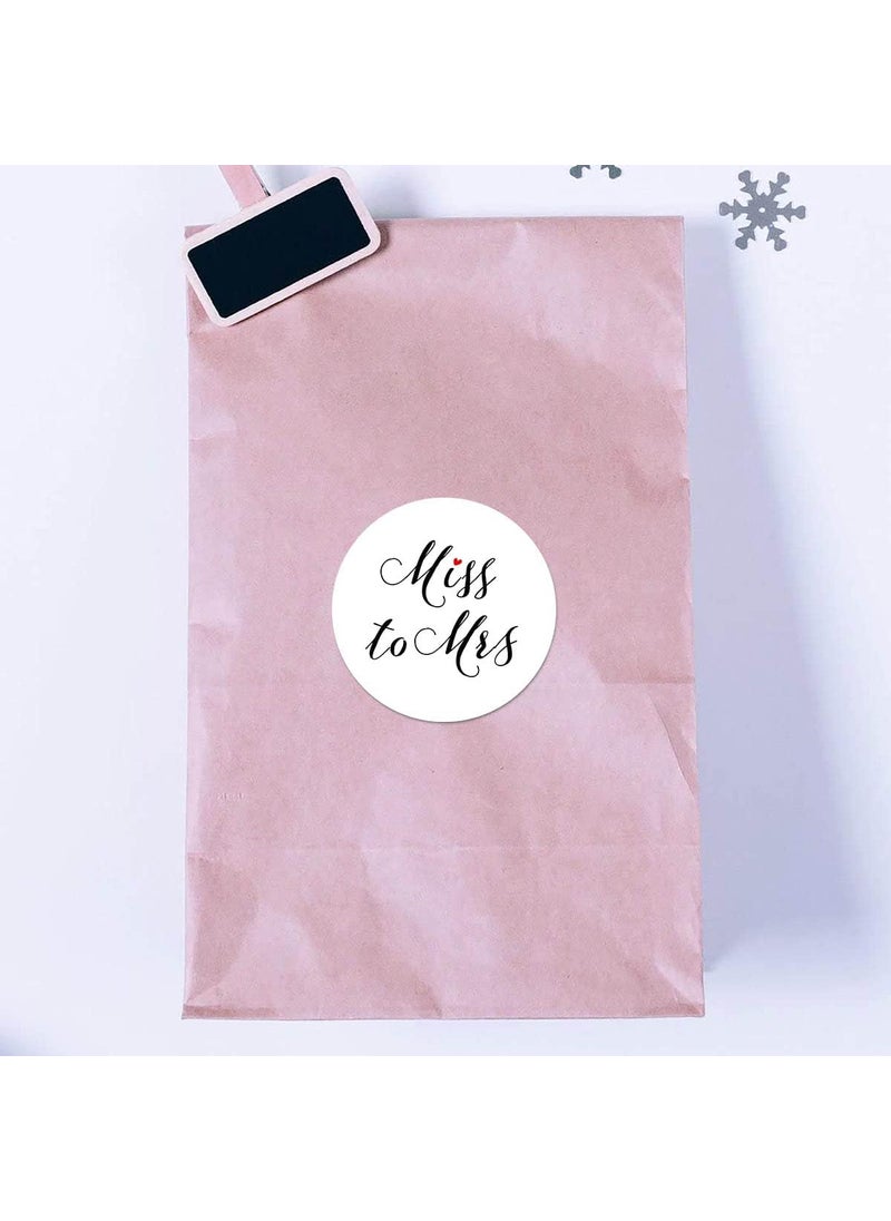 MAGJUCHE Miss to Mrs Stickers 2inch Wedding Bridal Shower Bachelorette Party Favor Labels 40Pack  - Image 3