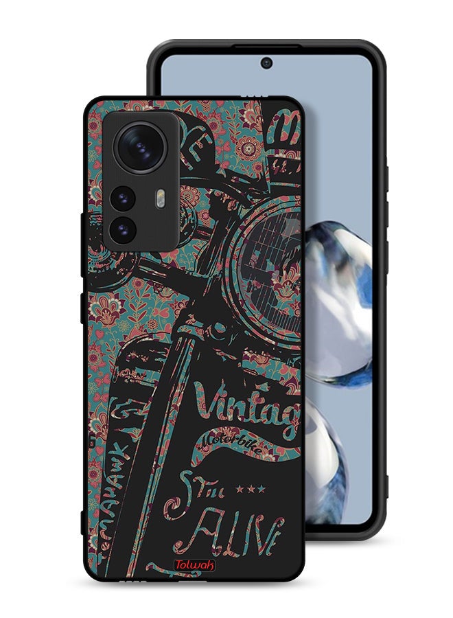 Tolwak Xiaomi 12 Pro Protective Case Cover Vintage Motorbike - Image 1
