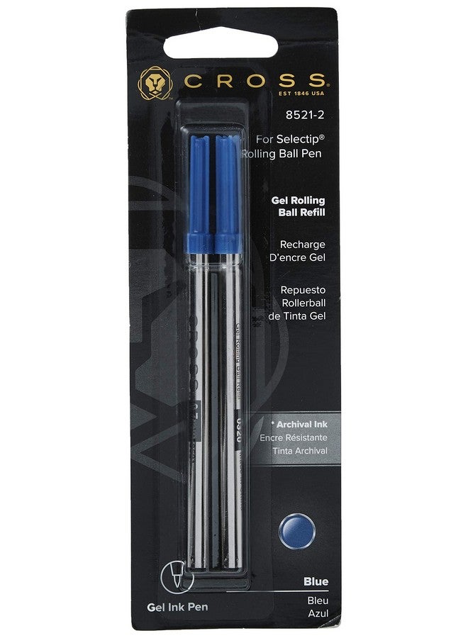 Cross Selectip Gel Rollerball Pen Refill - Blue - Dual Pack - Image 1