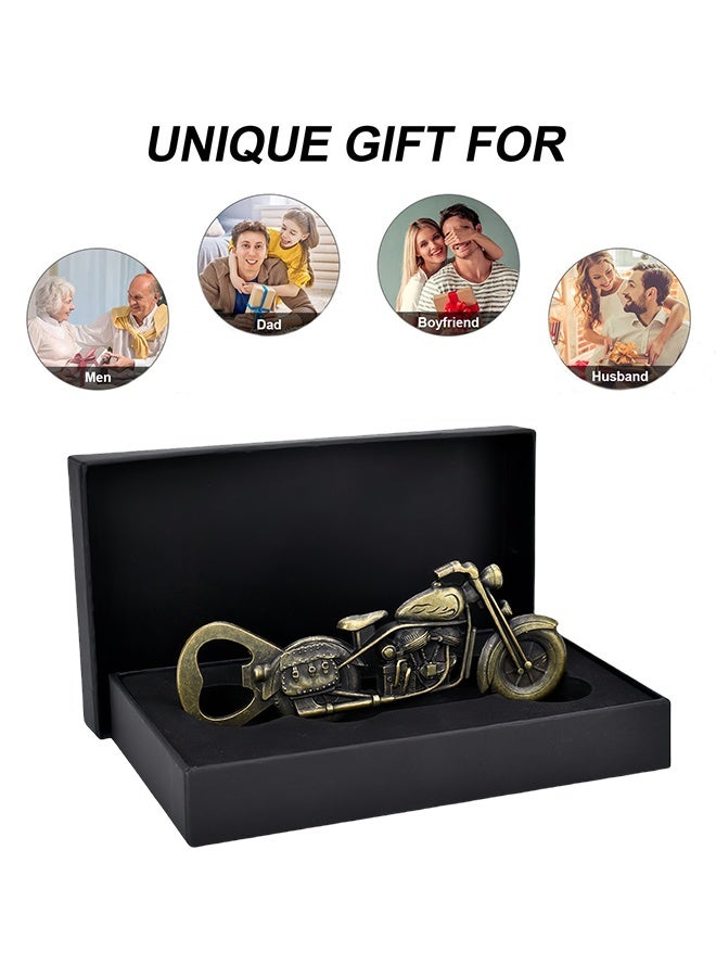 Peachjoy Motorcycle Bottle Opener, Solid and Durable Openers, Gifts for Men Dad Father's Day Birthday (Bronze) - Image 4