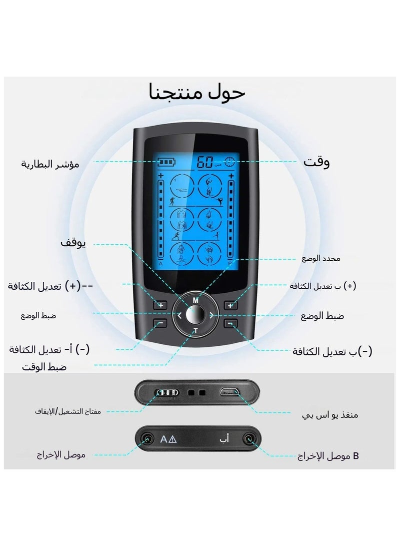 general 36-Mode TENS Muscle Electrical Stimulator Meridian Therapy Device AB Channels Shoulder and Neck Massager EMS Pulse Massager - Image 2