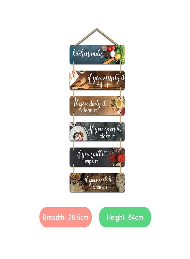 Kaameri Bazaar Kitchen Rules Decorative Wall Hanging for Modern Kitchen | Hanging Ornament - Image 3