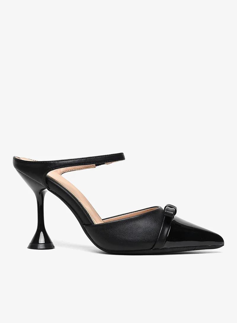Cuple Black Mary Jane Pointed Heel
