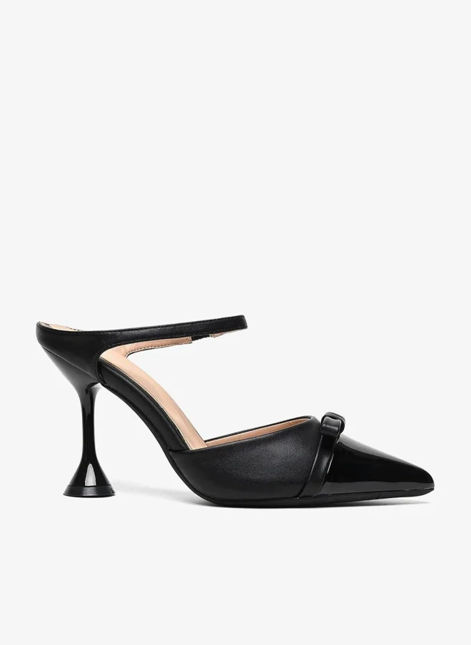 Cuple Black Mary Jane Pointed Heel