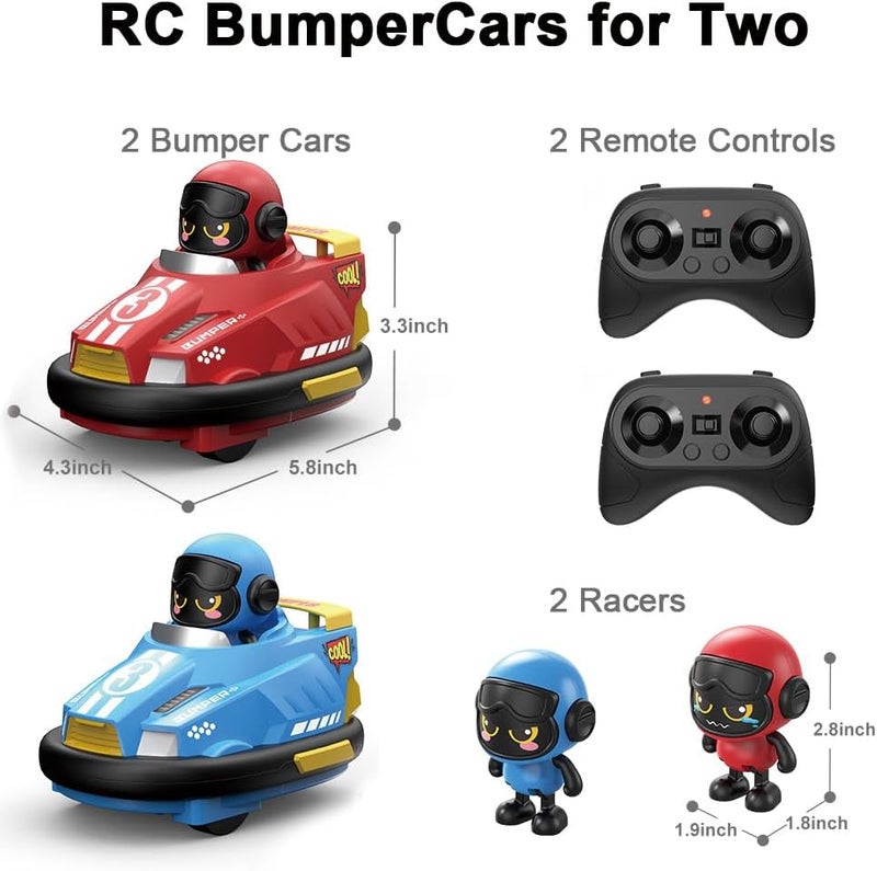 OBEST Remote Controlled Car Toy for Two Against Each other, Pack of 2 Collision Toy Car Can Be More Than One Person Against Each Other, with Cool Lights and Music, Gifts for Boys and Girls - Image 5