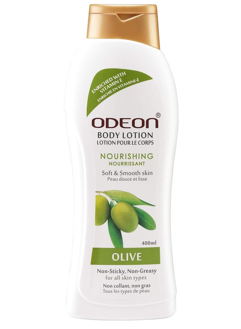 Odeon Body Lotion 400ml (Olive) - Image 1
