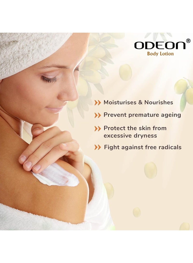 Odeon Body Lotion 400ml (Olive) - Image 3