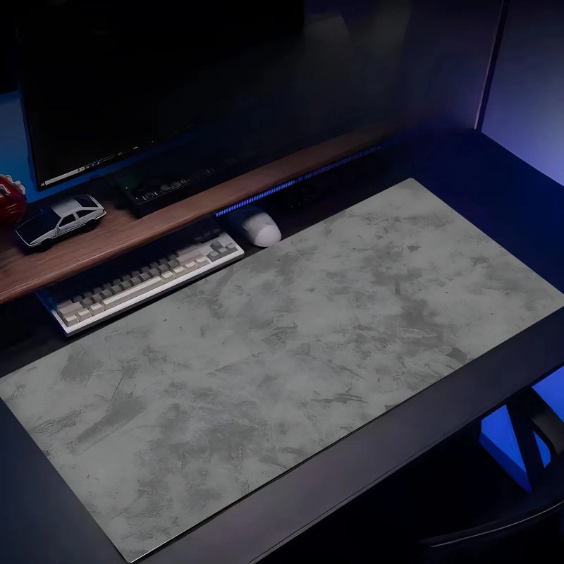 Y&D Gaming Mouse Pad Gray Marble Large Computer Mat Desk Pad Waterproof Keyboard Accessories Office PC Setup Deskmat - Image 3