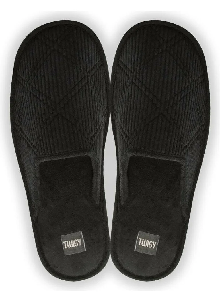 Twigy Men's Black Roger House Slippers WTT0513