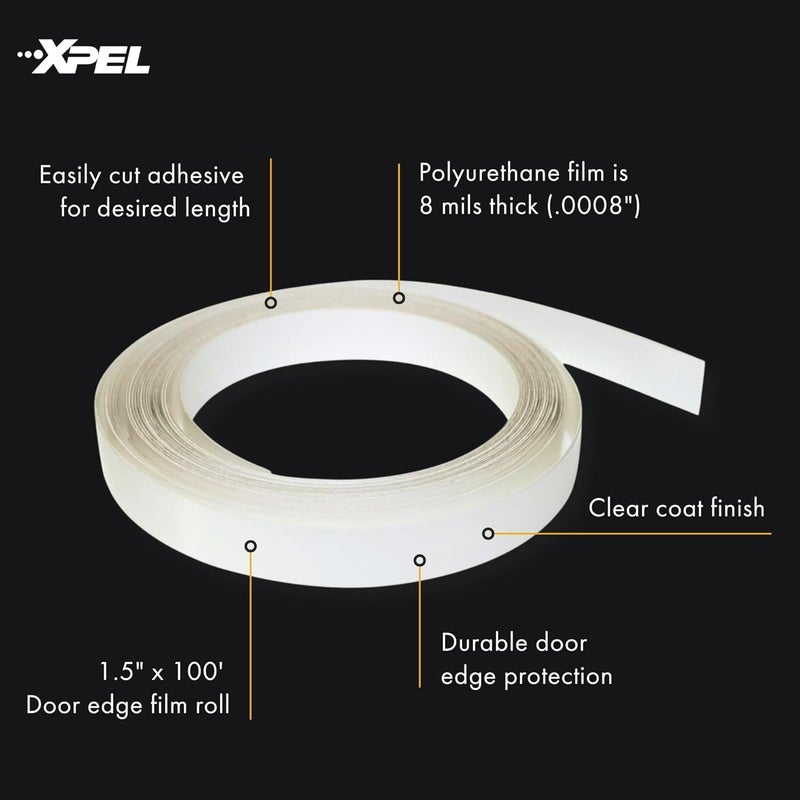 XPEL Door Edge Guard Protection Film Roll, 3/4" x 100' - Car or Truck Doors, Protective Barrier Against Minor Scratches, Paint Chips, Door Edge Impact, and Dings - Prevents Damage and Possible Rust Low wear optimized build - Image 5