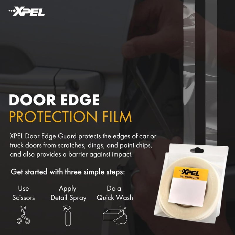 XPEL Door Edge Guard Protection Film Roll, 3/4" x 100' - Car or Truck Doors, Protective Barrier Against Minor Scratches, Paint Chips, Door Edge Impact, and Dings - Prevents Damage and Possible Rust Low wear optimized build - Image 2