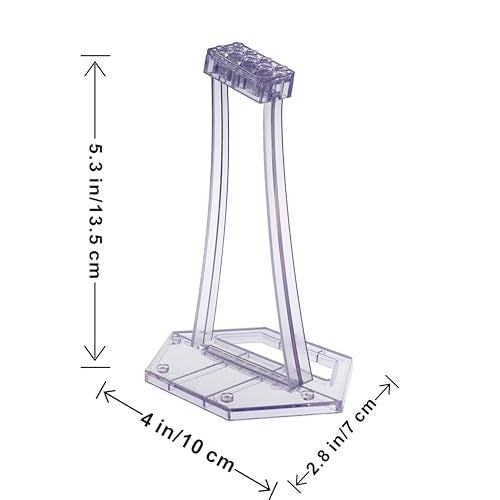 BrickVisions Display Stand for LEGO 75393 9493 75273 75301 75102 75218 X-wing Starfighter, 75347 TIE Bomber, 75316 Mandalorian Starfighter Kit, Angle Display, Plastic Transparent Display Stand only. - Image 2