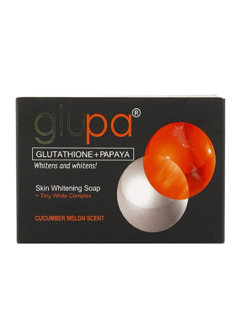 Glupa Glutathione And Papaya Skin Whitening Soap Orange/White 135grams - Image 2