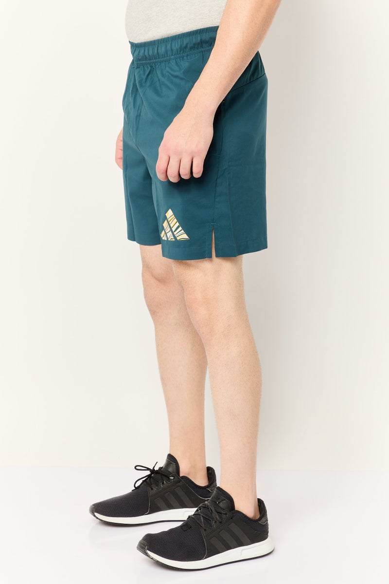 Adidas Men Sportswear Fit Training Shorts, Teal Blue - Image 2