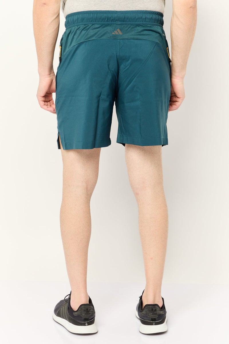 Adidas Men Sportswear Fit Training Shorts, Teal Blue - Image 3