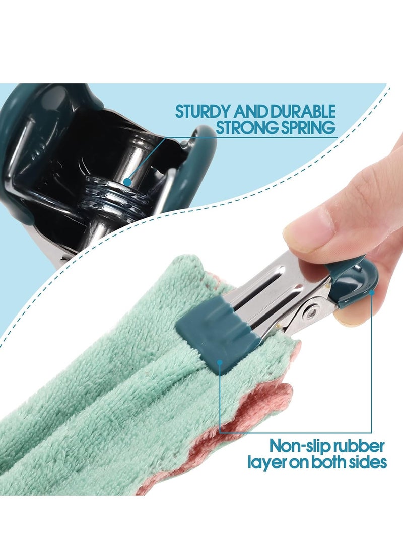 general Clothes Pins Heavy Duty 30 Pack - 2.17 Inch Metal Chip Clips, Clothespins for Photo Drying Clothesline Laundry Sock, Bag Clips for Food Kitchen Stainless Steel with Rubber, 6 Colors - Image 2