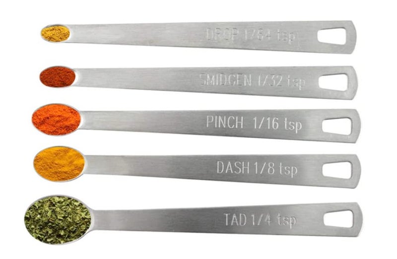 LIUSM Mini Measuring Spoons Set,Stainless Steel Measuring Spoons Set (Set of 5) - Image 2