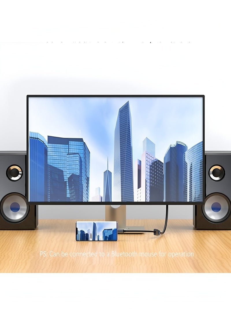فليفيو كابل USB C إلى DisplayPort، (8K@60Hz 2K@240Hz أو 4K@144Hz)، كابل USB Type C إلى DP أحادي الاتجاه HDR، لجهاز iPhone 15 Pro/Max، وMacBook Pro/Air - Image 3