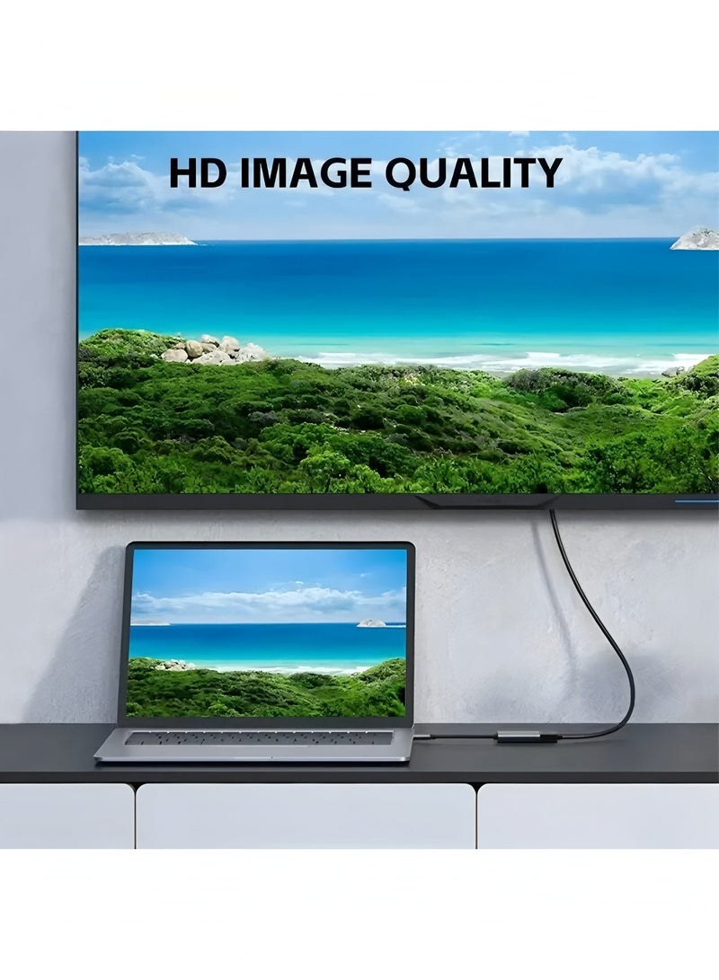 فليفيو كابل USB C إلى DisplayPort، (8K@60Hz 2K@240Hz أو 4K@144Hz)، كابل USB Type C إلى DP أحادي الاتجاه HDR، لجهاز iPhone 15 Pro/Max، وMacBook Pro/Air - Image 2
