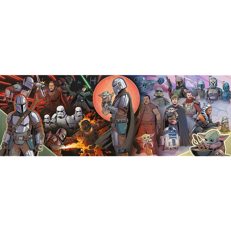 Trefl - Adventures of the Mandalorian Panorama Puzzle 1000 Pieces - 29052 - Image 2