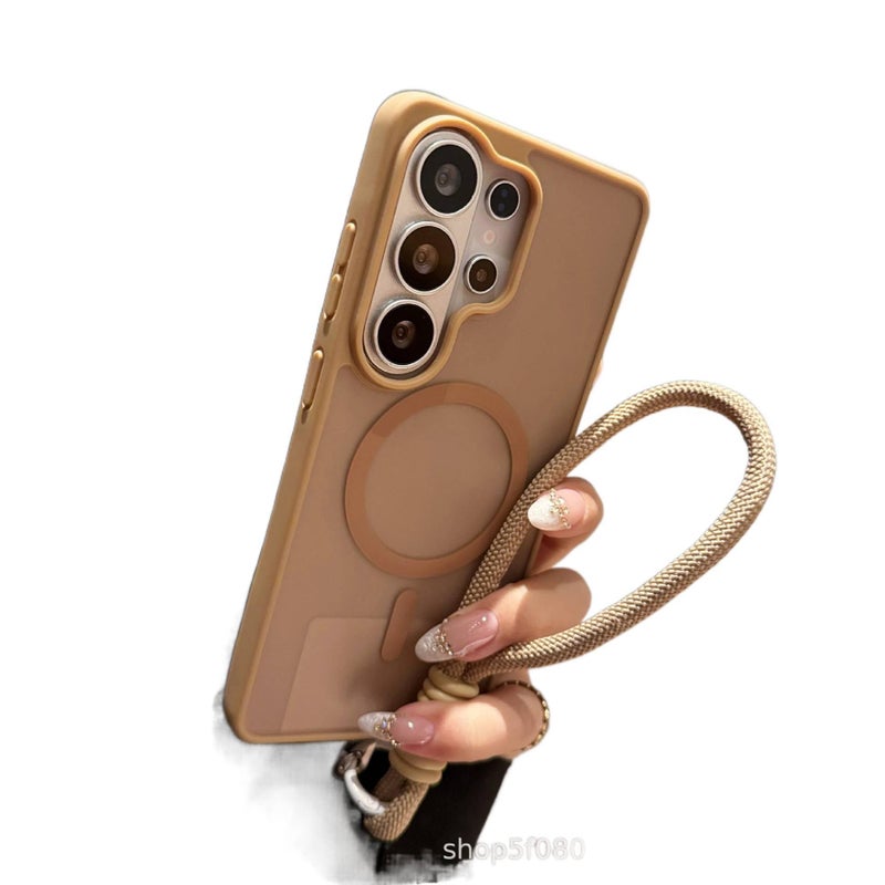 غطاء MagSafe | Gold | مغناطيسي قوي | لـ Samsung Galaxy S24 - Image 1