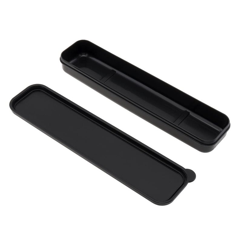 OriGlam Portable Flatware Box Travel Tableware Storage Case, Simple Tableware Storage Box Case for Cutlery Kit, 9.64 x 2.32 inches (Black) - Image 1