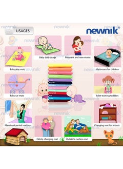 Cozymat Dry Sheet Quick Waterproof Breathable Bed Protector & Crib Sheet (Size: 140Cm X 220Cm) Sea Green, Single Bed  - Image 3