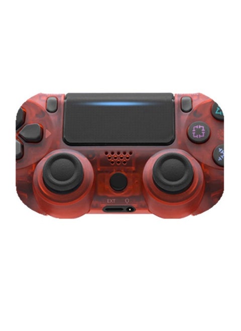 Source Wireless Bluetooth PS4 Handle Six Axis Ps Game Handle Dual Shock P4 Controller Pro Handle-Product Color:Red And Transparent---snowflake