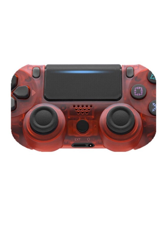 Generic - Source Wireless Bluetooth PS4 Handle Six Axis Ps Game Handle Dual Shock P4 Controller Pro Handle-Product Color:Red And Transparent---snowflake - Image 1