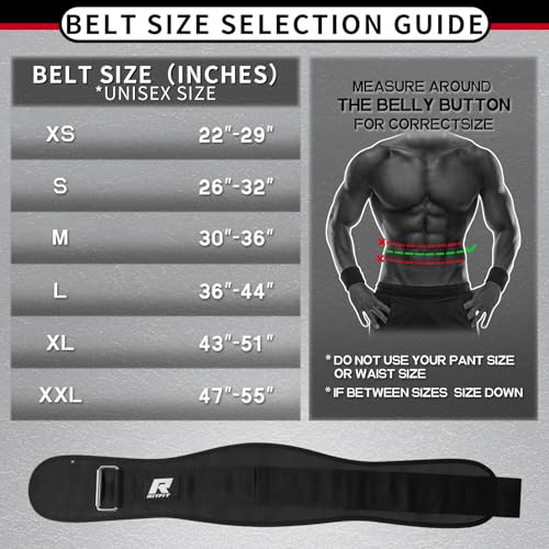 RitFit Weight Lifting Belt - Great for Squats, Lunges, Deadlift, Thrusters - Men and Women - 6 Inch Black/Camouflage - Image 3