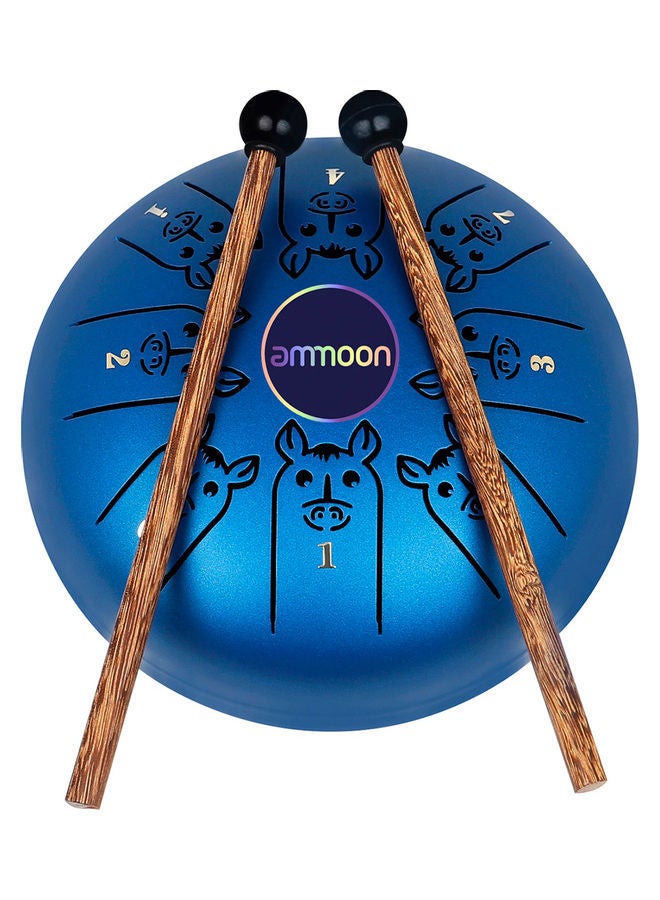 NIBEMINENT Steel Tongue Drum With 2 Sticks - Image 1
