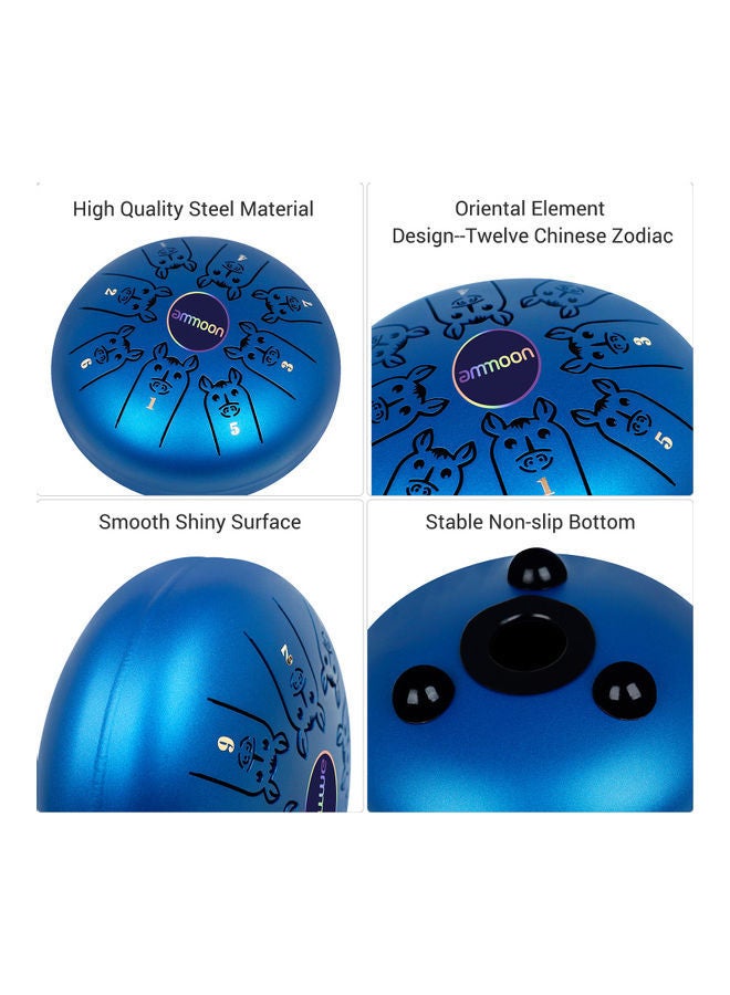 NIBEMINENT Steel Tongue Drum With 2 Sticks - Image 3