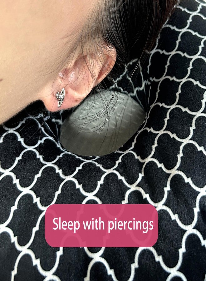 BVOKQUC Ear Piercing Pillow for Side Sleepers Pillows with Holes for Ear Pain,Donut Pillow for Ear Side Sleeping Pillow for Adults CNH Ear Pain Relief Pressure Sores Ear Pillow with Hole in Center - Image 2